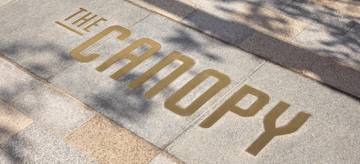 BrandCulture’s branding & wayfinding designs welcome visitors to The Canopy